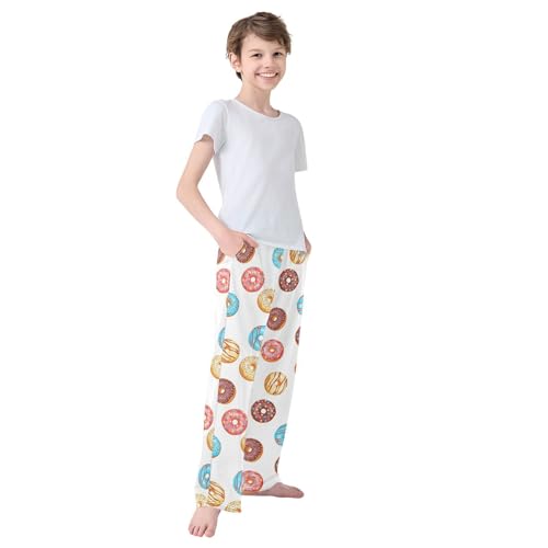Boys' Pants Glaze Donut Sprinkle Long Bottoms Jogger Pants Elastic Waist Trousers with Pockets S-XL4