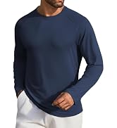 COOFANDY Men's Sun Protection UPF 50+ Shirts Long Sleeve Rash Guard Swim T-Shirts Lightweight Qui...