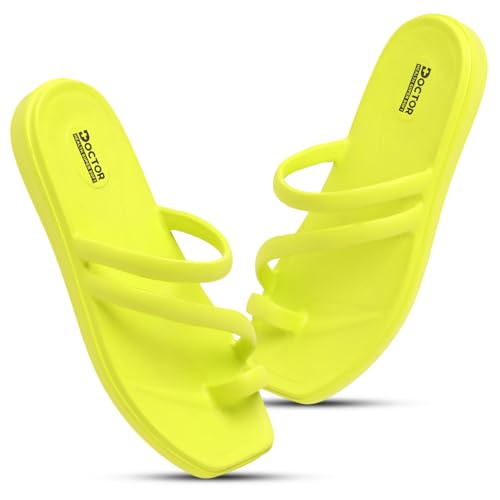 Image of DOCTOR HEALTH SUPER SOFT Premium Women's Trendy Triple Strap EVA Slippers | Soft, Open-Toe, Lightweight Daily Comfort Slides, Open-Toe Slippers for Home & Outdoor