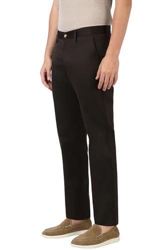 Image of Peter England Men's Regular Fit Mid Rise Pants