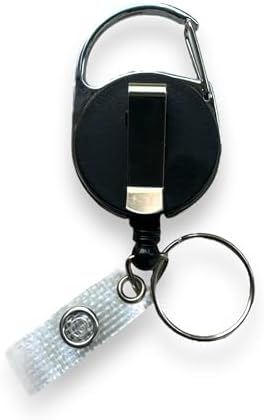 Pride Badge Reel with Retractable Cord, Belt Clip, LGBTQ Progress Design image 3