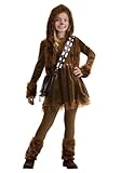 Girl's Star Wars Chewbacca Kids Costume Dress with Faux Fur Vest and Bandolier Bag for Halloween or Play Pretend Small