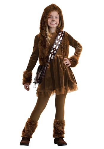 Girl's Star Wars Chewbacca Kids Costume Dress with Faux Fur