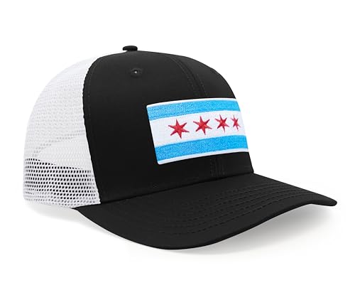 Image of International Tie City Hat for Men and Women, Adjustable Snapback Trucker Baseball Cap with Embroidered Patch