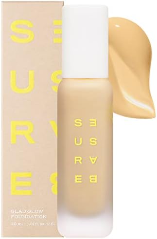 SUREBASE Glad Glow Foundation N2 BRIGHT BONNIE - Radiant Hydrating Foundation – Dewy Glow Finish – Silicon Free- 24 Hour Lasting - 15 Colors – Noncomedogenic, Vegan, Cruelty-Free - 1.01 fl.oz.