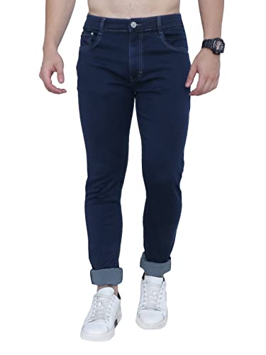 Image of Strechable Denim Regular Fit Mid Waist Light Weight Soft Feel Stretchable Denim Jeans Pant for Men