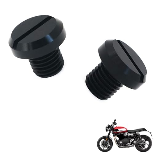 generisch 2PCS motorrad spiegel stopfen kompatibel mit Triumph Speed Twin,Motorcycle rearview mirror blind plug tuning zubehör