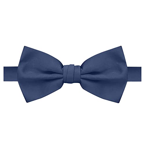 Image of Jacob Alexander Men's Pretied Banded Adjustable Solid Color Bowtie