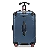 Traveler's Choice Maxporter II Polycarbonate Hardside Trunk with Spinner Wheels, Navy, 22-Inch Carry-on Luggage