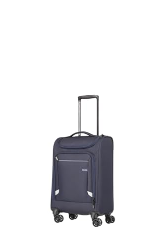 Travelite Bordtrolley Handgepäck Koffer mit Toploader Funktion, 4 Rollen, Cabin, Weichgepäck Trolley klein mit Kantenschutz, 55cm, 31 Liter