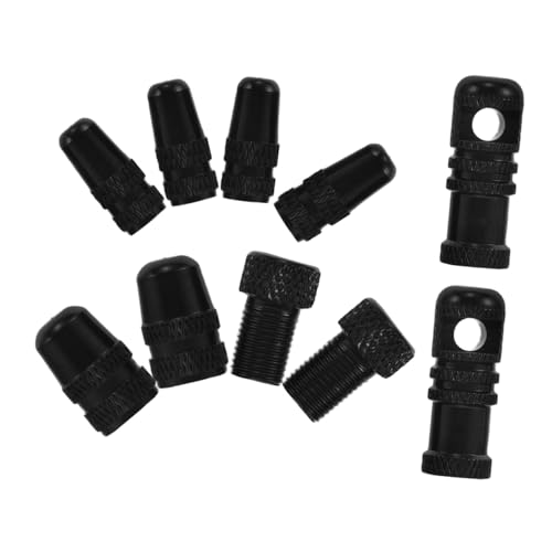 10 Piezas Tapas de Válvula para Neumáticos de Bicicleta en Aleación de Aluminio Adaptador de Válvula Francesa a Americana Tapa de Vástago a Prueba de Polvo para Ruedas de Bicicleta