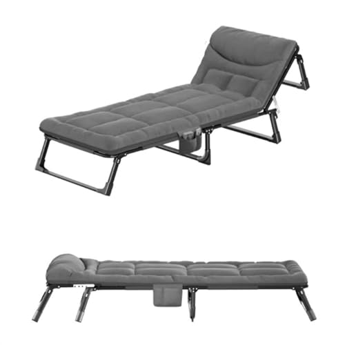 Lit pliant avec matelas de 180cm et fauteuil inclinable multi-position
