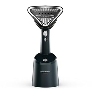 Rowenta AeroSteam, Ferro da Stiro Verticale combina Vapore e Aspirazione, Stiratura Rapida, Efficace e Senza Fatica con Tecnologia OptiFlow ad Elevata Efficienza Energetica, DR9810