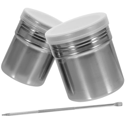 SAFIGLE Espolvoreador de Café de Acero Inoxidable 3 Piezas Tamaños Pequeño y Mediano Aguja para Latte Art Metálico Multiusos para Condimentos Adecuado para Cocina Restaurante y