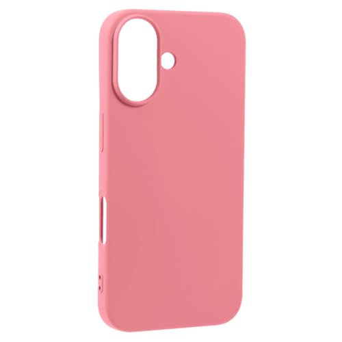 Image of ArmourPro Silicone Back Case for iPhone 16 Soft-Touch Case | Dark Pink