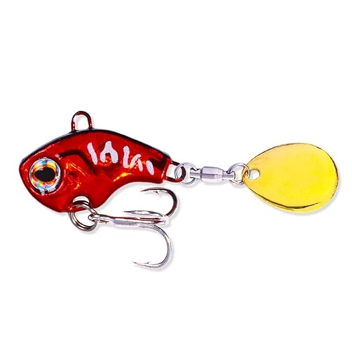 Spinner métallique à cuillère oscillante pour décider les carnassiers méfiants