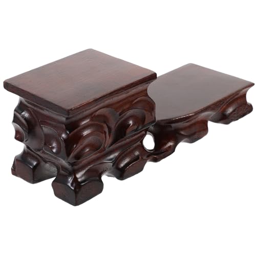 GALPADA Massiver Holz Display Sockel Quadratisch Chinesischer Blumentopfhalter Vielseitiger Teeservice und Dekorationsständer für Zuhause Büro für Vasen Bonsai Buddha und Sammlerstücke GALPADA Massiver Holz Display Sockel Quadratisch Chinesischer Blumentopfhalter Vielseitiger Teeservice und Dekorationsständer für Zuhause Büro für Vasen Bonsai Buddha und Sammlerstücke