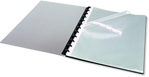 ELBA Prospekthülle manageMe!, Lochseite offen, Speziallochung, A4, 0,08 mm, transparent, glatt, Sie erhalten 1 Packungen mit 10 Prospekthüllen (ohne Ringmappe)