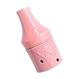 Ciieeo Moxibustionsgerät Moxa Tank aus Keramik mit Verbrühungsschutz Rosa Verdicktes Design Milde Wärme für Zuhause und Kosmetikstudios