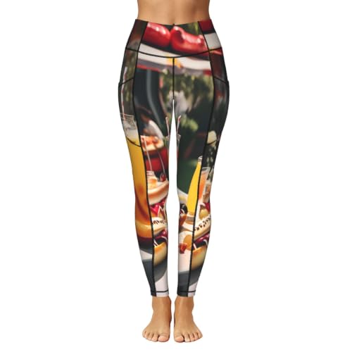 Pantalones de yoga con bolsillos para running cómodo e informal 2