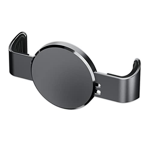 CHEEDAY Metal Phone Clamp for Magnetic Car Mount, [Clip & Remove at Anytime] Durable Metal Phone Clip for Most Magnet Phone Holder Compatible with iPhone 12 13 14 Pro Max, Samsung and More, Gray