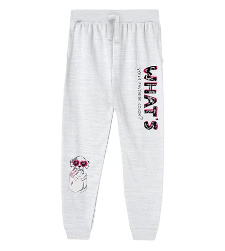 Image of KYDA KIDS 100% Cotton Printed Regular Fit Joggers for Girls (Pack of 1)