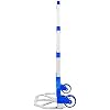 165 lbs Folding Hand Truck Luggage Trolley Carts, Aluminum Box Cart with Telescoping Handle Includes Extendable Rope and Hook for Personal, Travel, Shopping, Moving, Office, Blue