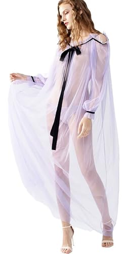 UPVV Nuisettes longues en maille pour femmes et sous-vêtements en dentelle Babydoll Lingerie...