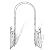 vidaXL Garden Arch, Garden Trellis for Climbing Plants Flower, Iron Arbor for Backyard Patio Lawn, Outdoor Plant Support Archway, Black