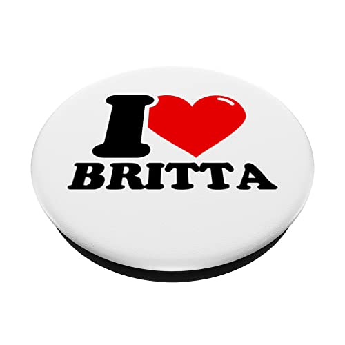 I LOVE Britta PopSockets Swappable PopGrip, Black - Image 2