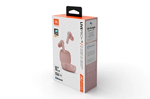 JBL LIVE PRO+ TWS Cuffie In-Ear True Wireless, Auricolari Bluetooth Senza Fili con Triplo Microfono Integrato e Cancellazione Attiva del Rumore, Impermeabili IPX4, fino a 28h di Autonomia, Pink