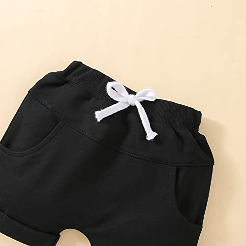 Kupretty Baby Boy Summer Clothes Sleeveless Tank Tops Vest T-Shirt + Casual Shorts Toddler Outfits Set3