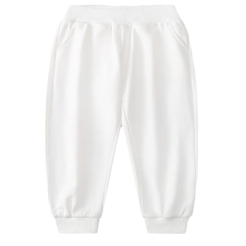 Image of Little Boys Jogger Pants Toddler Boys' Drawstring Elastic Waist Cotton Casual Sweatpants 1PC / 2 PCS Set