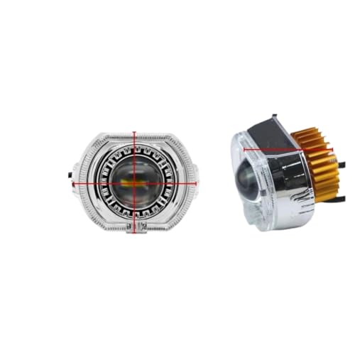 Faro proyector LED de 2.5 pulgadas impermeable con luz alta y baja 6