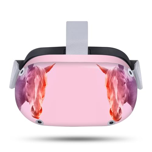 Head Case Designs Officially Licensed Mark Ashkenazi Pastel Horse Art Mix Vinyl Sticker Skin Decal Cover Compatible with Meta Quest 2