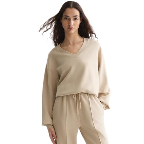 Sudadera Modal con Cuello en V