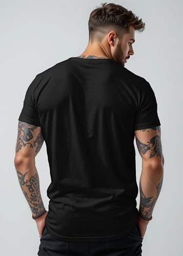 Image of Peppyzone Men's Regular Fit Gym Workout T Shirt for Men