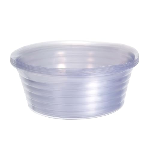 TIXIPEM 9IN Plant Pot Saucer [10PCS] - Round Deepened Flower Drip Tray Use for Indoor Outdoor Garden Potted Plants - [Clear] Plastic Plant Saucer