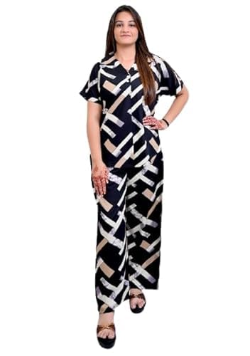 brozzo Printed Co-ord Set for Women | Two-Piece Print Outfit | Comfortable & Stylish for Casual and office-picture-49