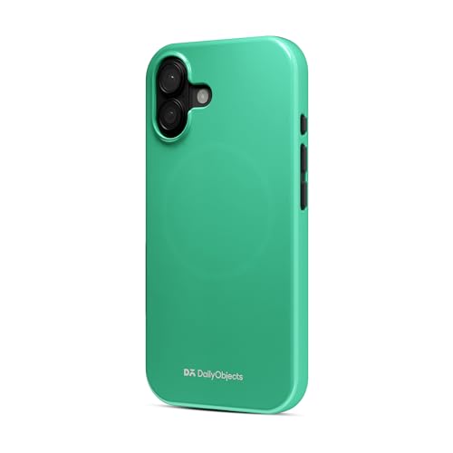 Image of DailyObjects Polycarbonate Enamel Bumper Magsafe Case for iPhone 16 Compatible with Mag-Safe Wireless Charging | Mint Hybrid Magnetic Back Cover