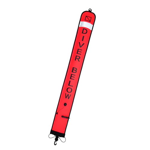 Tubo de señales subacuáticas con gancho y color brillante para buceo
