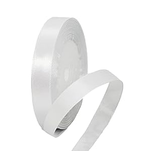 Hongci 22m Satinband Weiß 10mm