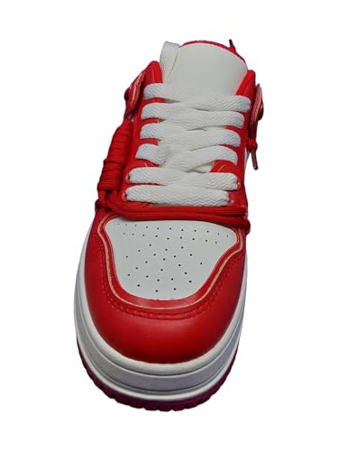 Liliana Women's Low-top Fashion Sneakers, High Platform Comfortable Lace up Casual Shoes Timothy-12