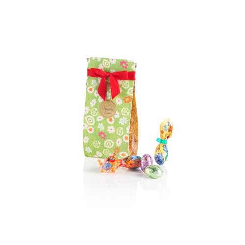 Venchi - Confección con Minihuevos de Chocolate, Sabores Asortidos, al Caramelo, Fondentes, Pistacho y con 'Avellana Piamonte', Sin Gluten, 121 gr, Colección Pascua, Idea Regalo