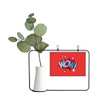 Contenido del paquete: 1 marco de fotos, 1 jarrón de cerámica, 1 planta artificial de plástico, 1 tarjeta decorativa, 2 clips de metal