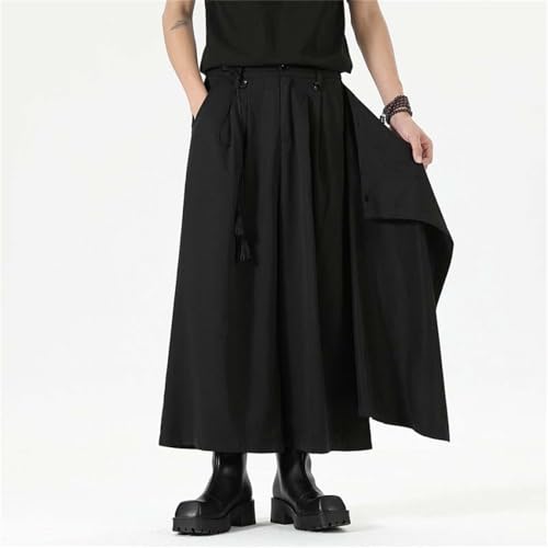 Pantalon décontracté coupe droite haut de gamme à devat plat et jambes larges - 3