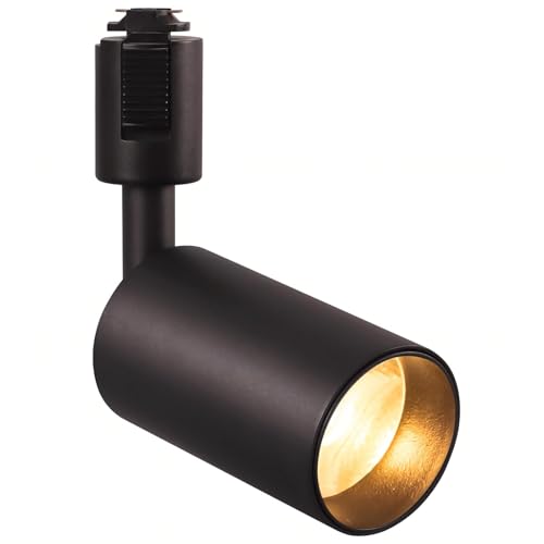 szbritelight ダクトレール スポットライト LED 100W相当 電球色3000K ライティングレール用 COB 一体型照明 集光タイプ 10W 高輝度1023lm 高演色Ra96.5 取付簡単 角度調節可能 ブラック