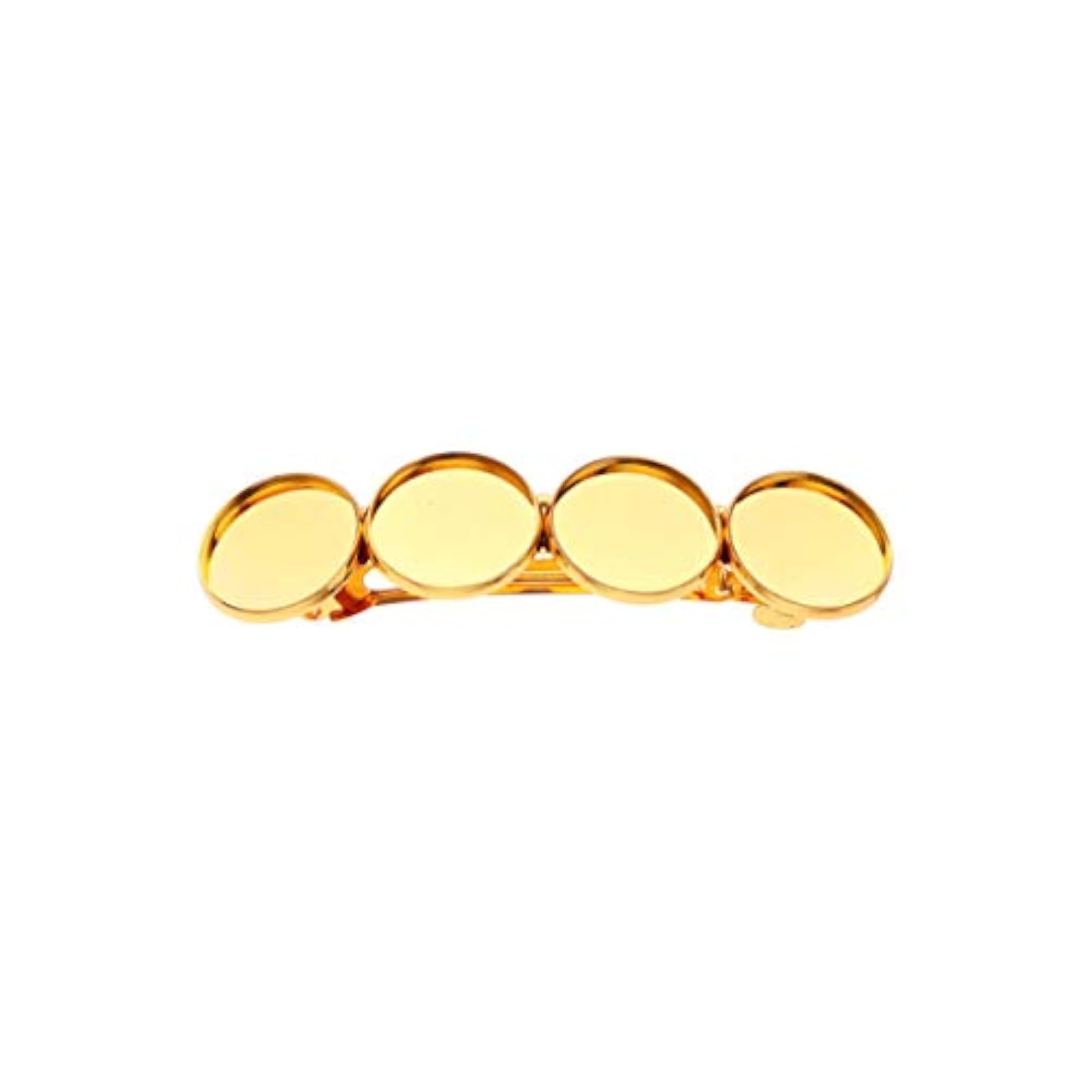 10pc Sparkly Round Metal Hair Clips Set