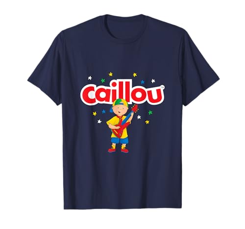 Caillou toca na guitarra t-shirt, Azul, S