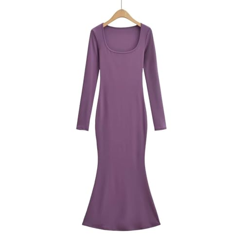 Robe Longue Queue de Poisson Rétro Kaki de Style Printemps Été Élégant - 6